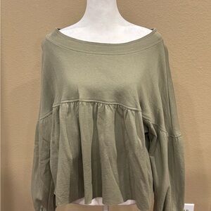 Olive Green Women's Top